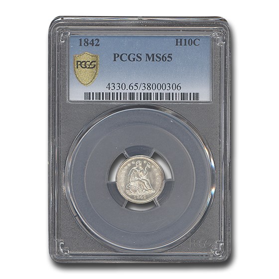 1842 Liberty Seated Half Dime MS-65 PCGS 1842 Liberty Seated Half Dime MS-65 PCGS
